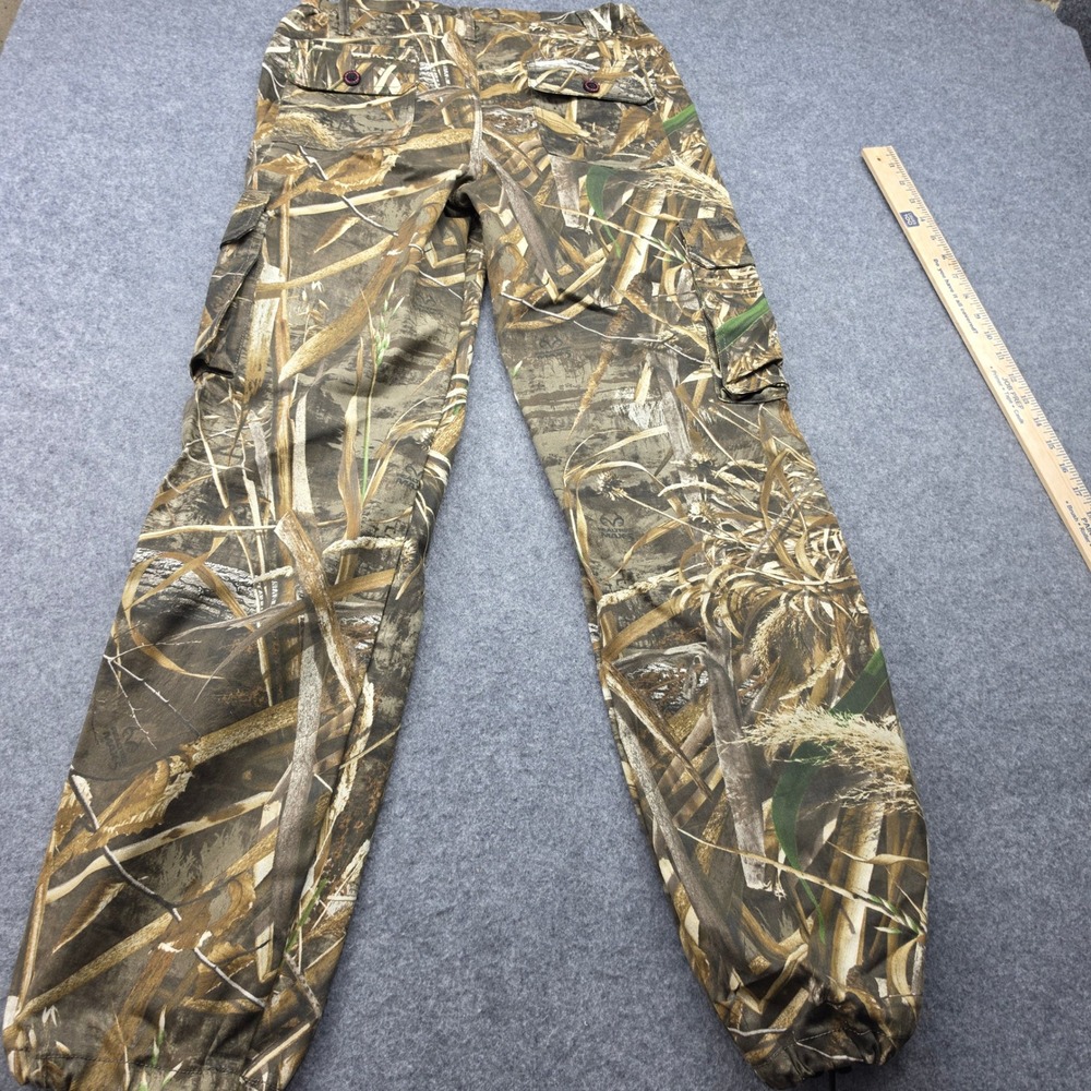 Realtree Max-5 Camo Cargo Pants Mens Brown Marshland Hunting Trousers